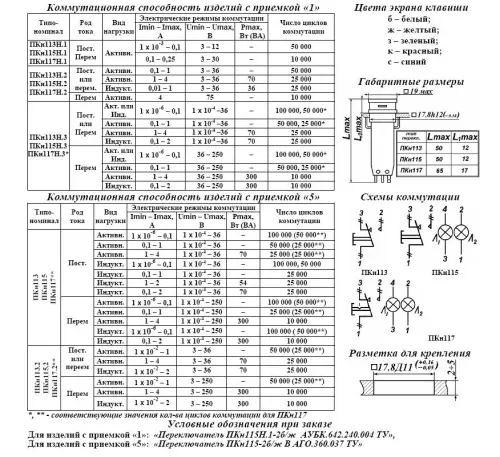 ПКН115-2б/жВ переключатель фото 4
