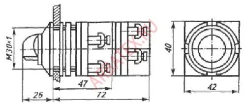 ПЕ-022 переключатель (исп.3) фото 3