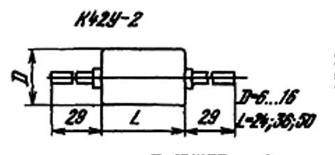 К42У-2 250в 0.1 мкф фото 3 К42У-2 250в 0.1 мкф фото 3