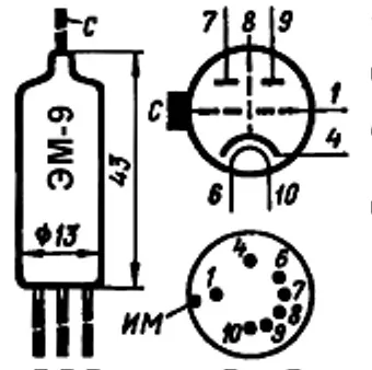 ЭМ-9 радиолампа фото 3 ЭМ-9 радиолампа фото 3