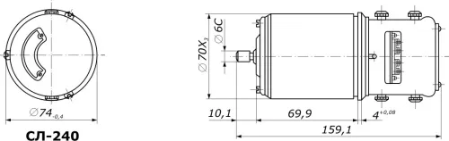 СЛ-240 электродвигатель постоянного тока коллекторный фото 3 СЛ-240 электродвигатель постоянного тока коллекторный фото 3