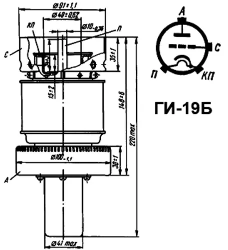 ГИ-19Б импульсный генераторный триод фото 3