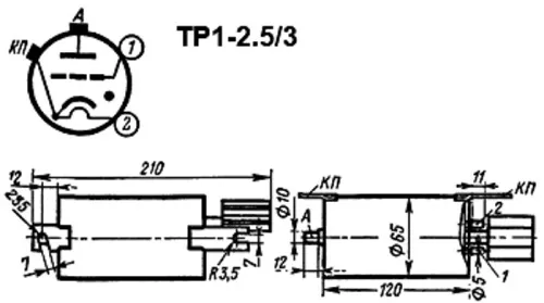 ТР1-2.5/3 тиратрон фото 3