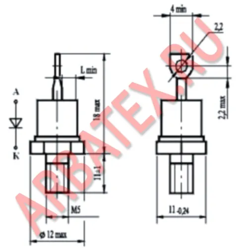 2Д112-25Х-7-В3 диод фото 3 2Д112-25Х-7-В3 диод фото 3